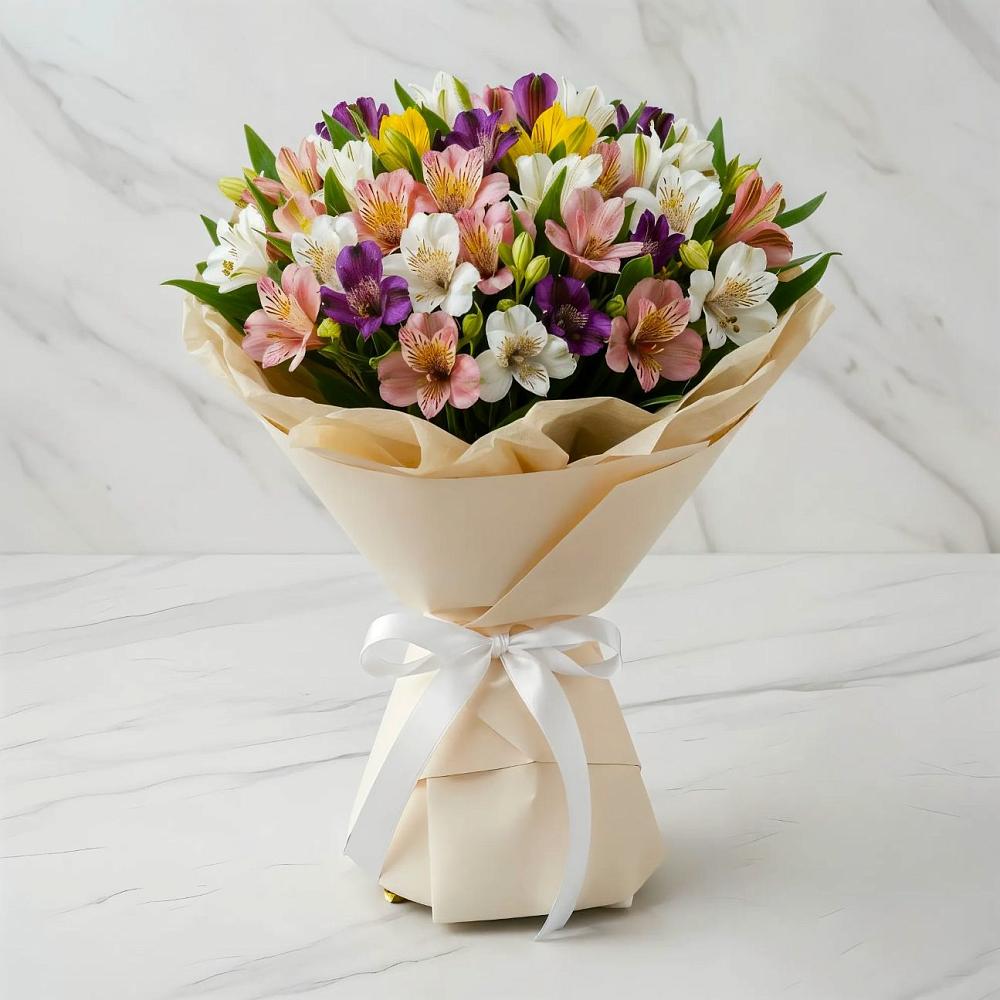 Букет цветов из: Альстромерии в Мамонтово