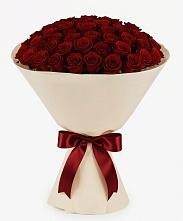 Букет 101 Бордовая роза Блэк Бакарра в Мамонтово