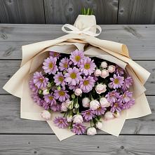 Букет цветов из:  Розы и Хризантемы в Мамонтово