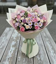 Букет цветов из:  Розы и Хризантемы в Мамонтово