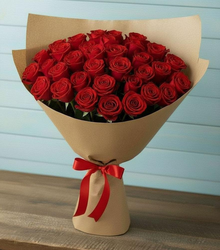 Букет Красные розы Милано в Мамонтово