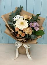 Букет цветов из:  Герберы и Хризантемы в Мамонтово