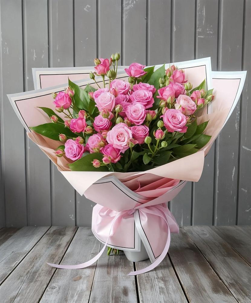 Букет Розовый кустик в Мамонтово