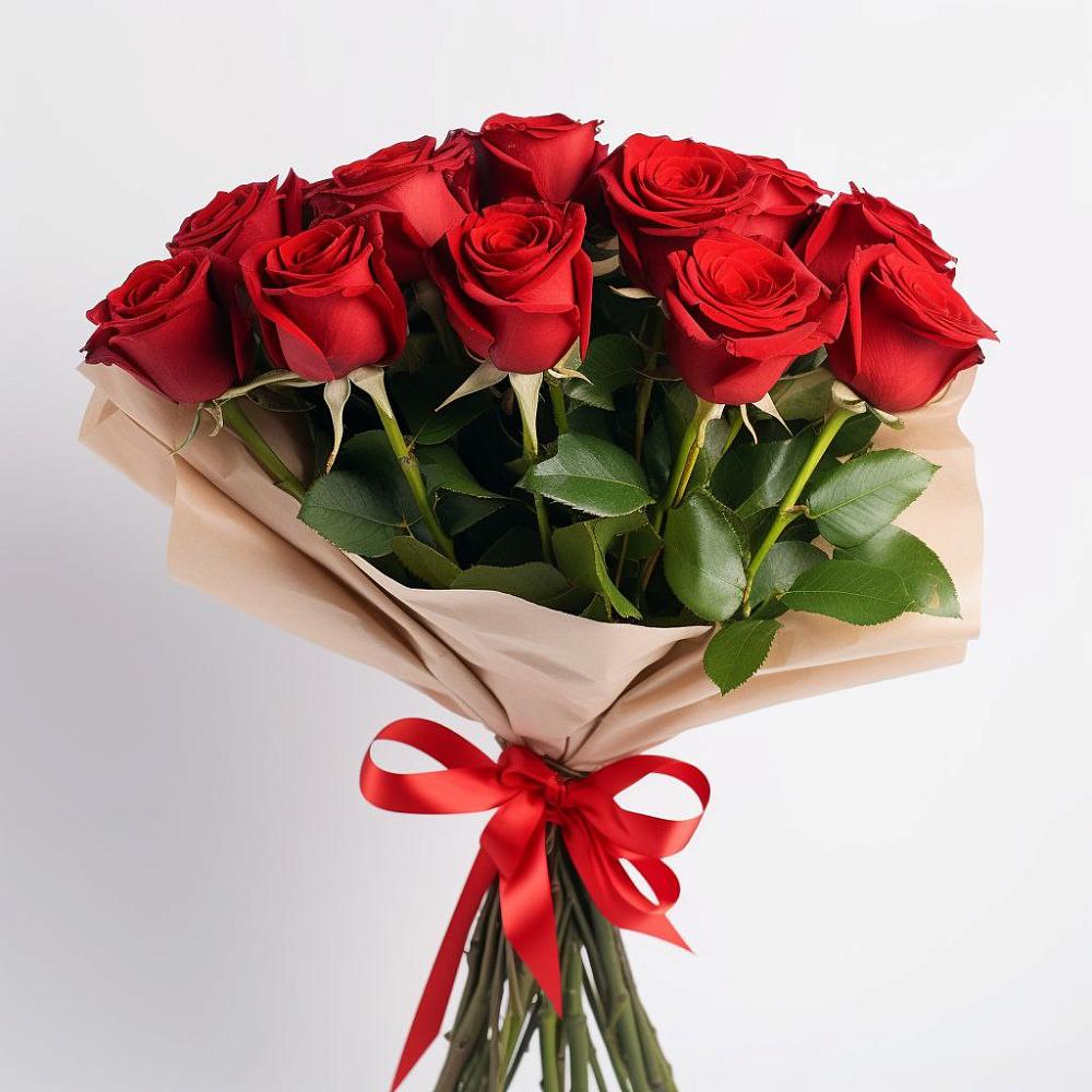 Букет 11 Красных роз Эдлесс Лав в Мамонтово