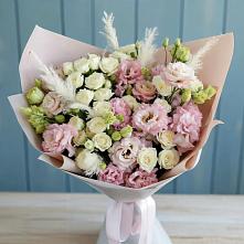 Букет цветов из:  Альстромерии и Розы #REPLACE_PRED# Мамонтово