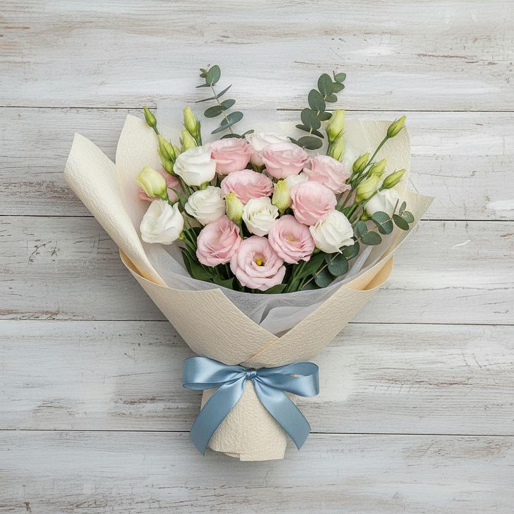 Букет цветов из: Лизиантусы в Мамонтово